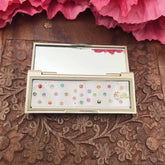 Vriksham Designer Ractangular Compact Bindi Mirror Kit-BB3569